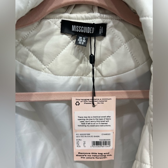 COPY - MISSGUIDED Quilted Buckled Biker Jacket - Picture 4 of 4